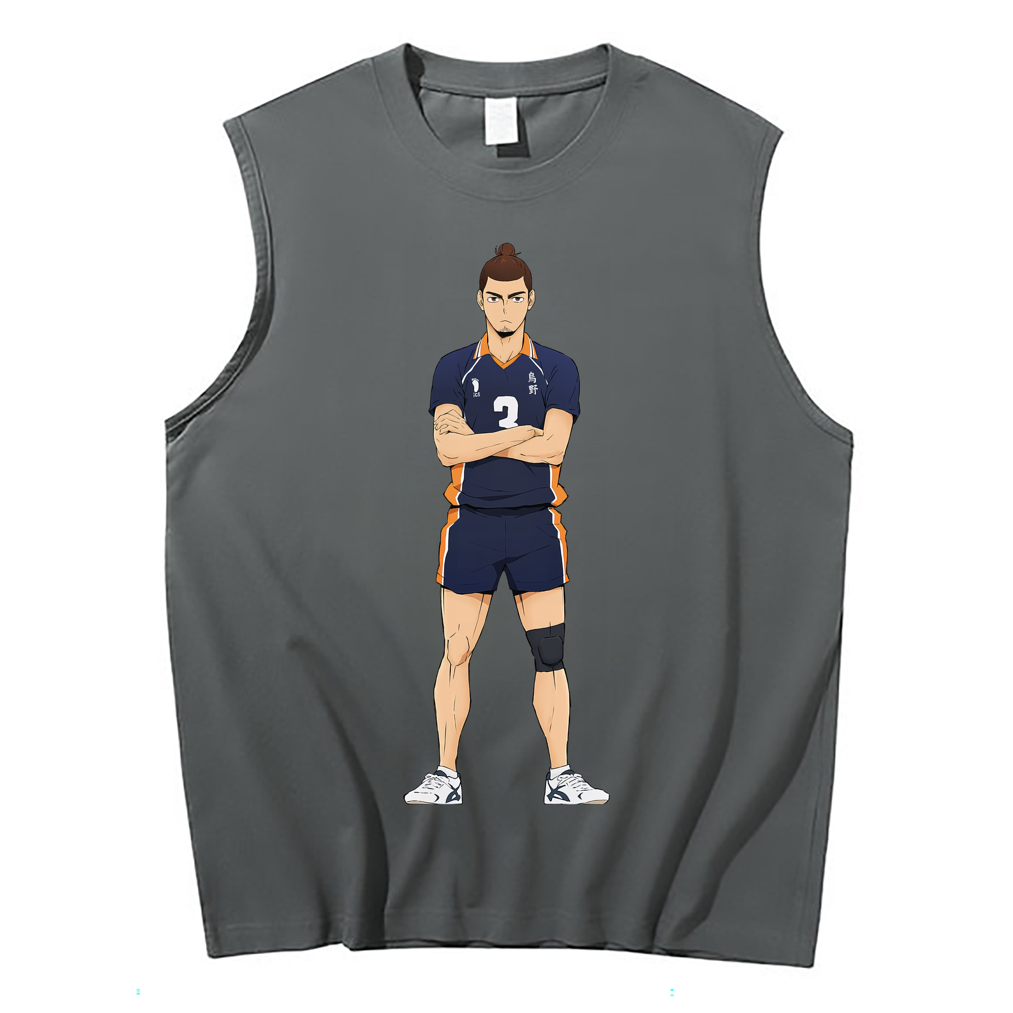 （画像用） ハイキュー!! Haikyu!! コットン100％タンクトップ（フロントプリント）